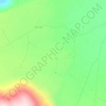 Carte topographique Huánuco Pampa, altitude, relief