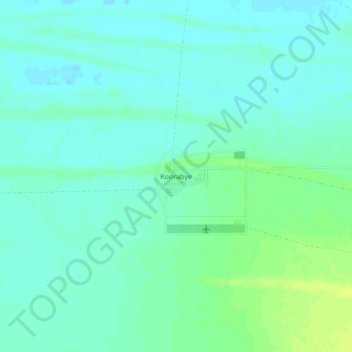 Carte topographique Koorabye, altitude, relief