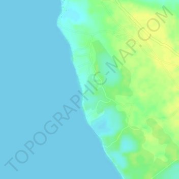 Carte topographique Pointe Indienne, altitude, relief