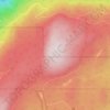 Carte topographique Larch Hills, altitude, relief