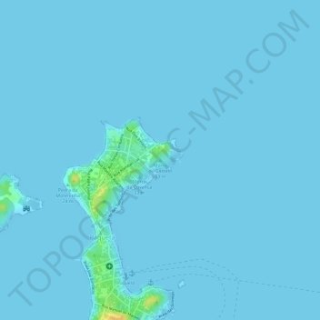 Carte topographique Morro do Castelo, altitude, relief