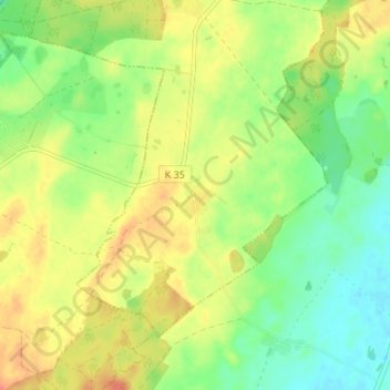 Carte topographique Christinenhof, altitude, relief