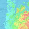 Carte topographique Sandnes, altitude, relief