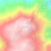 Carte topographique Cerro Paraguay, altitude, relief
