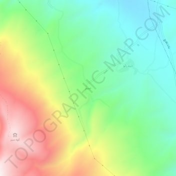 Carte topographique سیر, altitude, relief