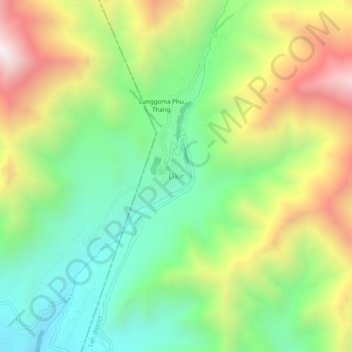 Carte topographique Likir, altitude, relief
