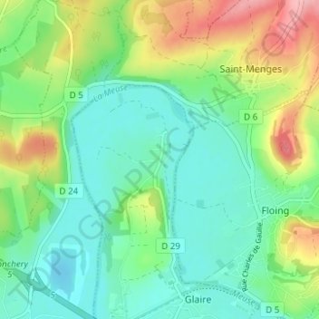 Carte topographique Iges, altitude, relief
