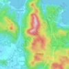 Carte topographique เกาะพะงัน, altitude, relief