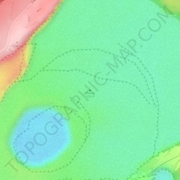 Carte topographique Kīlauea, altitude, relief