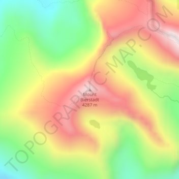 Carte topographique Mount Bierstadt, altitude, relief