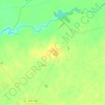 Carte topographique Сорокино, altitude, relief
