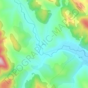 Carte topographique Benia, altitude, relief