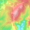 Carte topographique Glasgow Mountain, altitude, relief