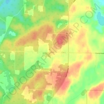 Carte topographique Fence, altitude, relief