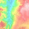 Carte topographique Relva, altitude, relief