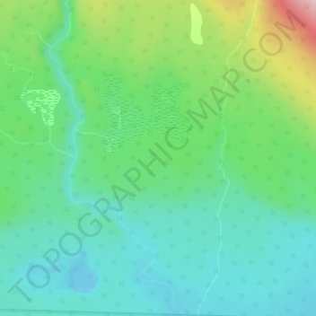 Carte topographique Cassiar Mountains, altitude, relief