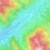 Carte topographique Les Poches, altitude, relief