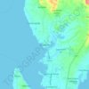 Carte topographique Medellin, altitude, relief