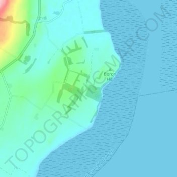 Carte topographique Arbigland, altitude, relief