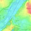 Carte topographique Longueville, altitude, relief