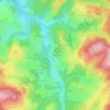 Carte topographique Chaudagne, altitude, relief