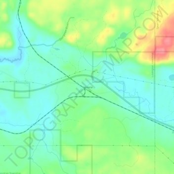 Carte topographique Nestoria, altitude, relief