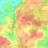 Carte topographique Les Hayages, altitude, relief