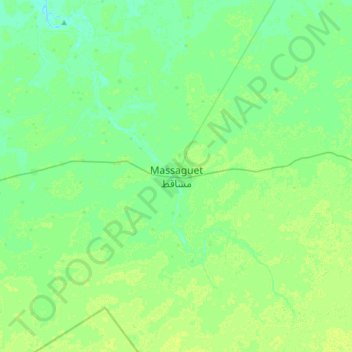 Carte topographique Massaguet, altitude, relief