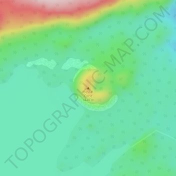 Carte topographique Fire Mountain, altitude, relief