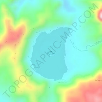 Carte topographique San Diego, altitude, relief