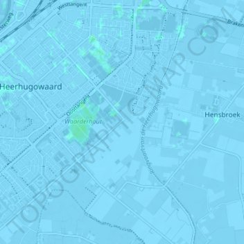 Carte topographique Kabel, altitude, relief