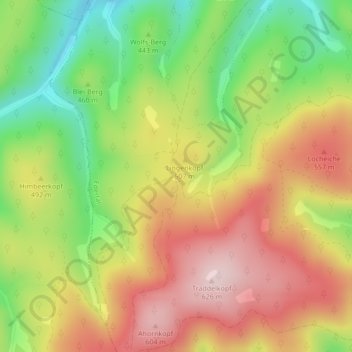 Carte topographique Elisabether Platz, altitude, relief