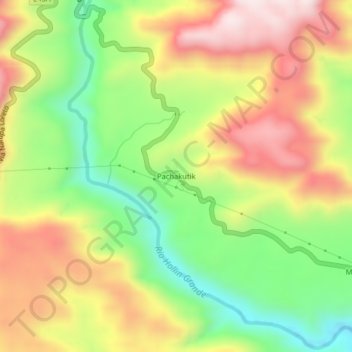 Carte topographique Pachakutik, altitude, relief