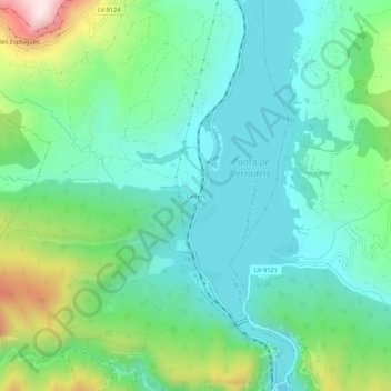 Carte topographique Cellers, altitude, relief