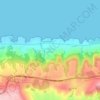 Carte topographique Haouch Ain Maiza, altitude, relief