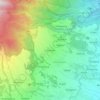 Carte topographique Kluwihan, altitude, relief