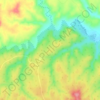 Carte topographique Caprock Canyons State Park, altitude, relief