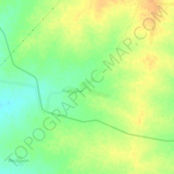 Carte topographique Temburni, altitude, relief