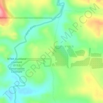 Carte topographique Kentdale, altitude, relief