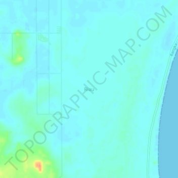 Carte topographique Riau, altitude, relief