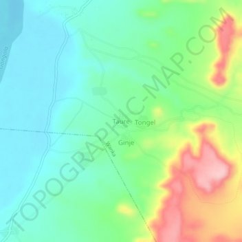 Carte topographique Taure, altitude, relief