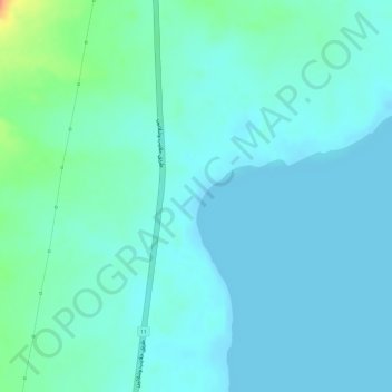 Carte topographique Sharm El Luli, altitude, relief