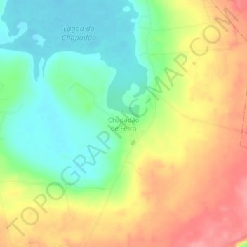 Carte topographique Chapadão de Ferro, altitude, relief