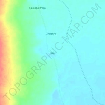 Carte topographique Pajeu, altitude, relief