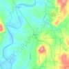 Carte topographique Uwharrie, altitude, relief