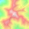 Carte topographique Spanish Fork Peak, altitude, relief