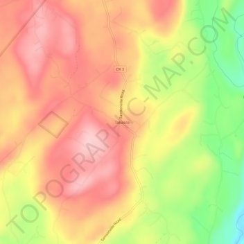 Carte topographique Tabasco, altitude, relief
