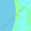 Carte topographique Kihim Beach, altitude, relief
