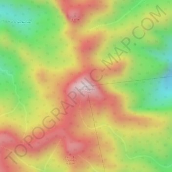 Carte topographique Cerro Kilambé, altitude, relief