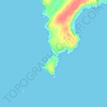 Carte topographique Galley Head, altitude, relief